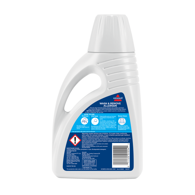 Fragrance-Free Wash & Remove Allergen Formula (750ml)