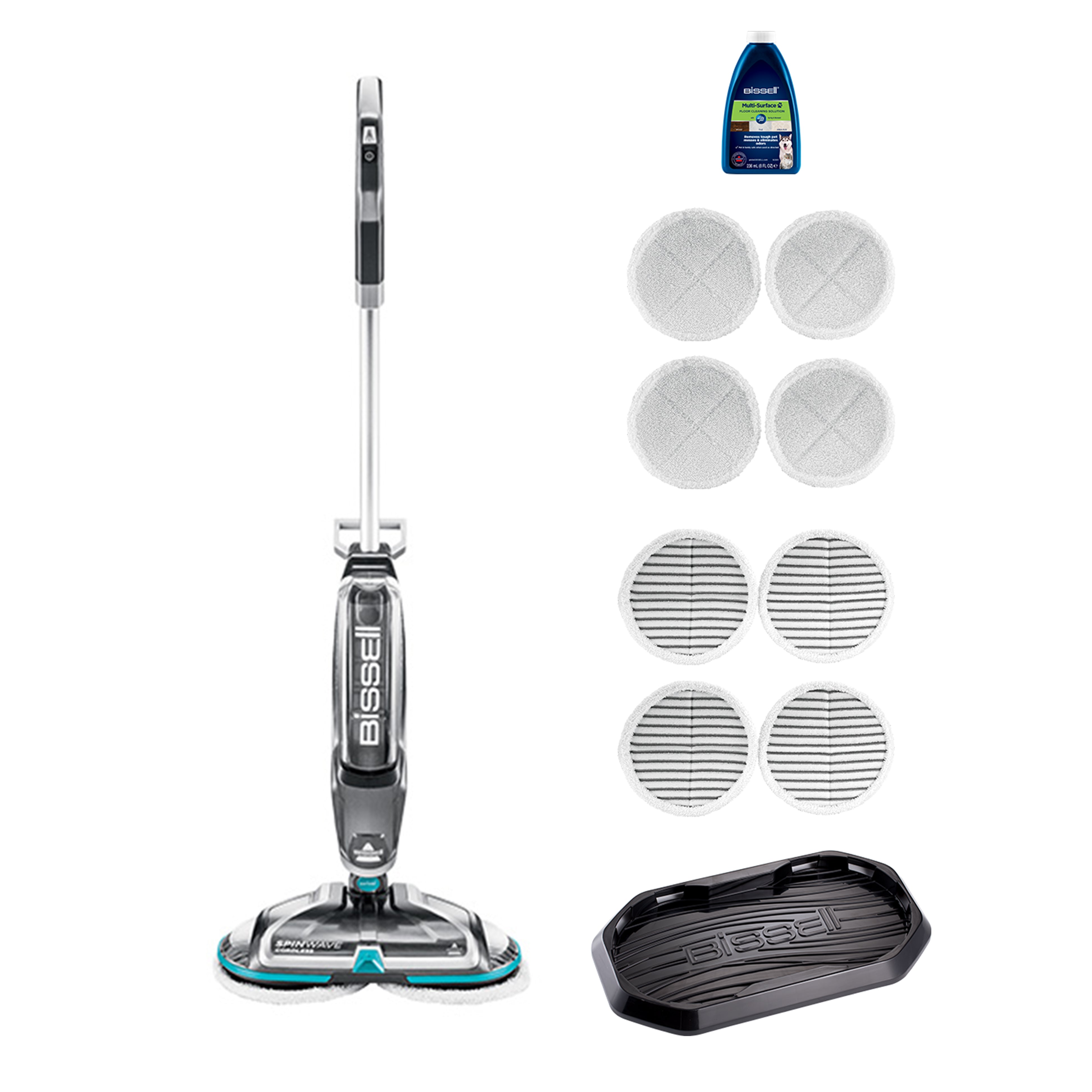 BISSELL SpinWave Cordless Hard good Floor Spin Mop - Grey/Teal